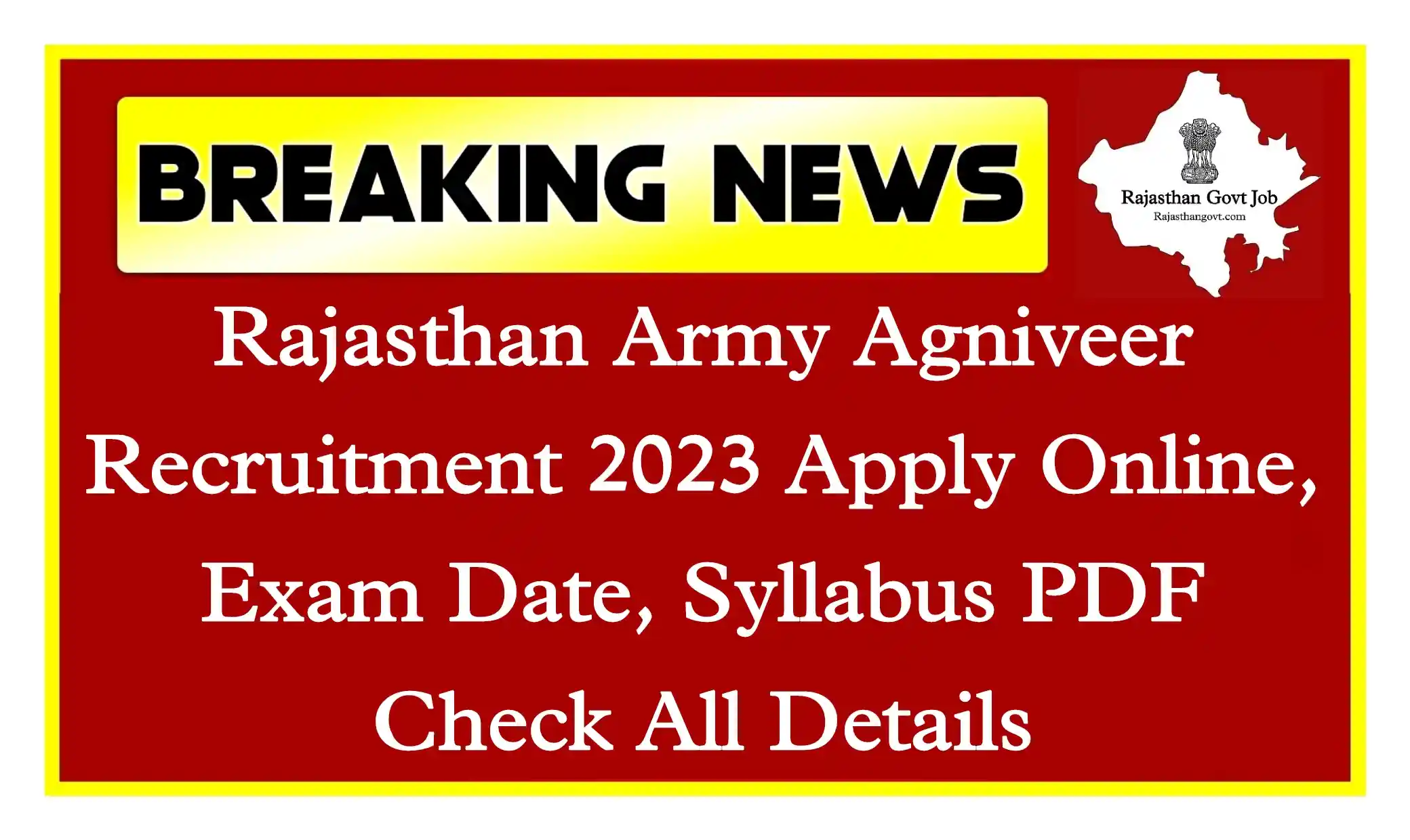 Rajasthan Army Agniveer Admit Card 2023 Download Link CBT Written Exam Admit Card Release Now 