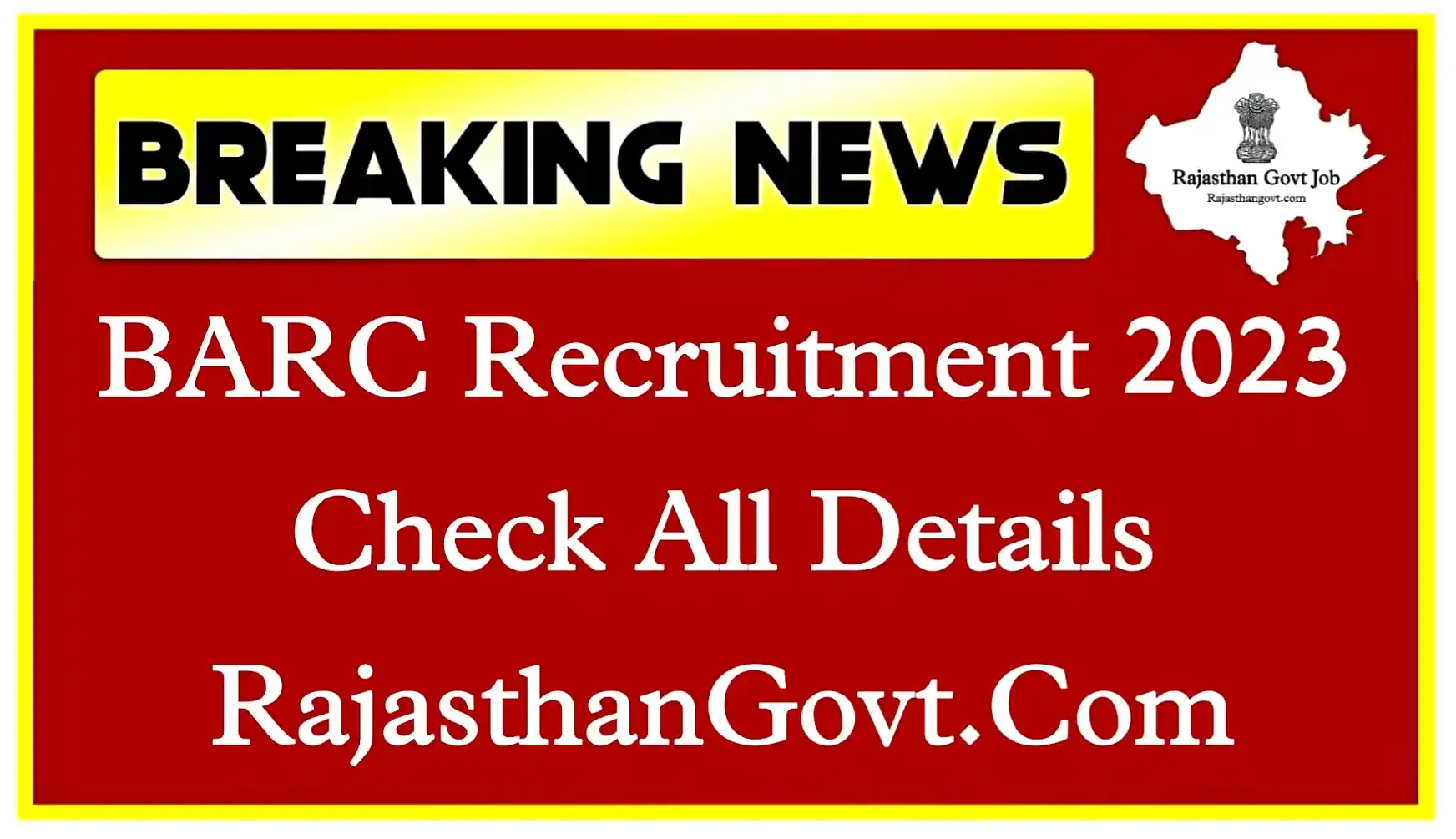 BARC Recruitment 2023 Notification, Apply Online For 4374 Posts, Exam Date, Syllabus Check All Details
