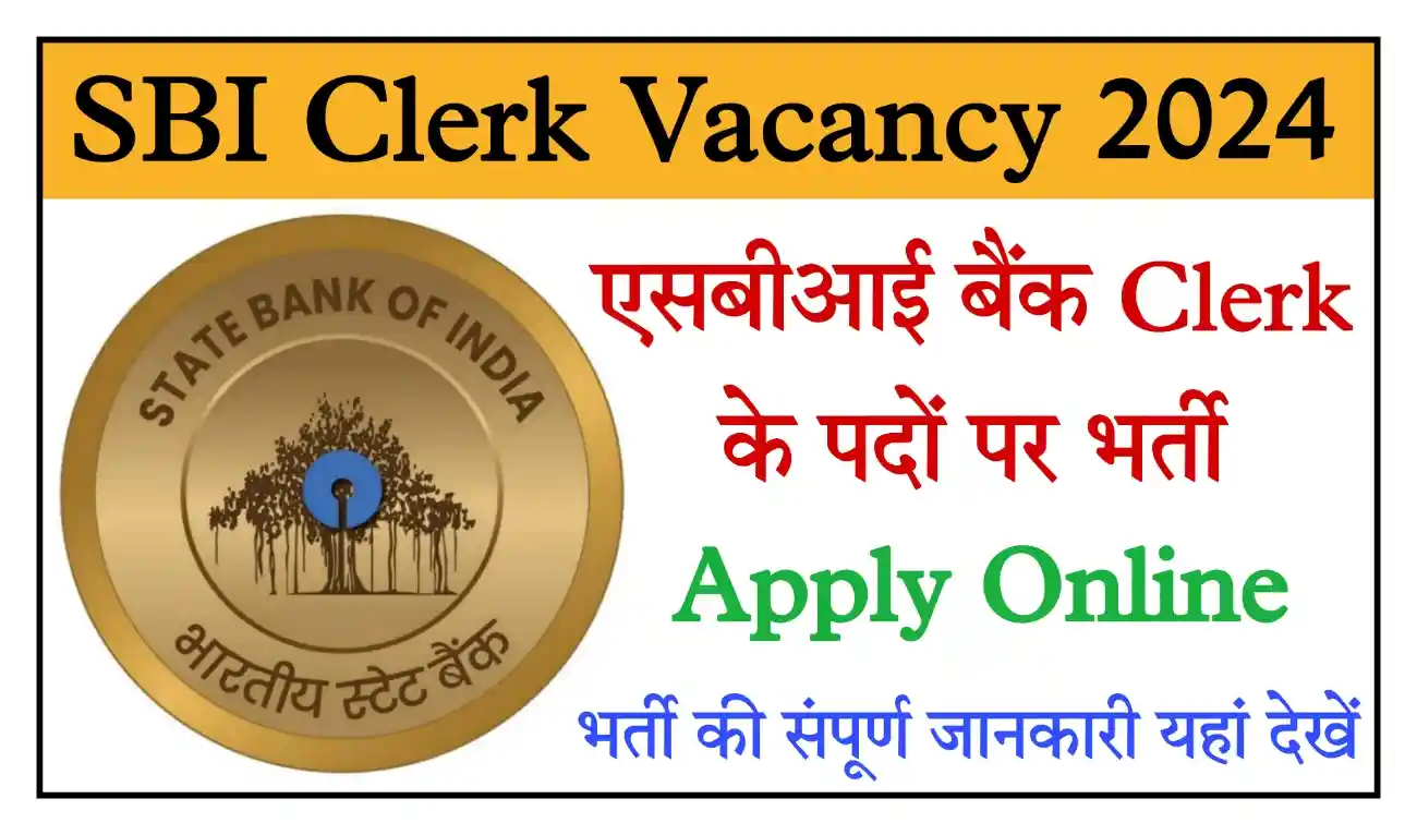SBI Bank Clerk Recruitment 2024 एसबीआई बैंक क्लर्क के पदों पर निकली भर्ती, आवेदन शुरू