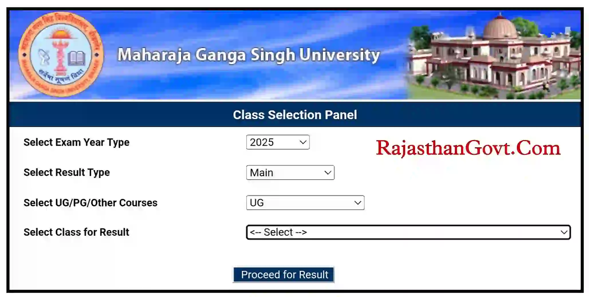 MGSU BA 2nd Year Result 2025 एमजीएसयू यूनिवर्सिटी BA 2nd Year रिजल्ट यहां से देखें @univindia.net